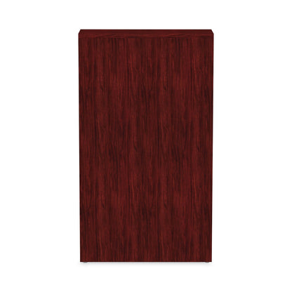 Alera Valencia Series Bookcase, Four-Shelf, 31.75w x 14d x 54.88h, Mahogany