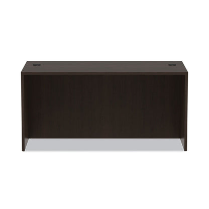 Alera Valencia Series Straight Front Desk Shell, 59.13" x 29.5" x 29.63", Espresso