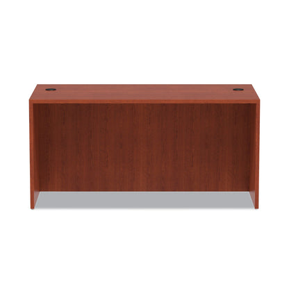 Alera Valencia Series Straight Front Desk Shell, 59.13" x 29.5" x 29.63", Medium Cherry