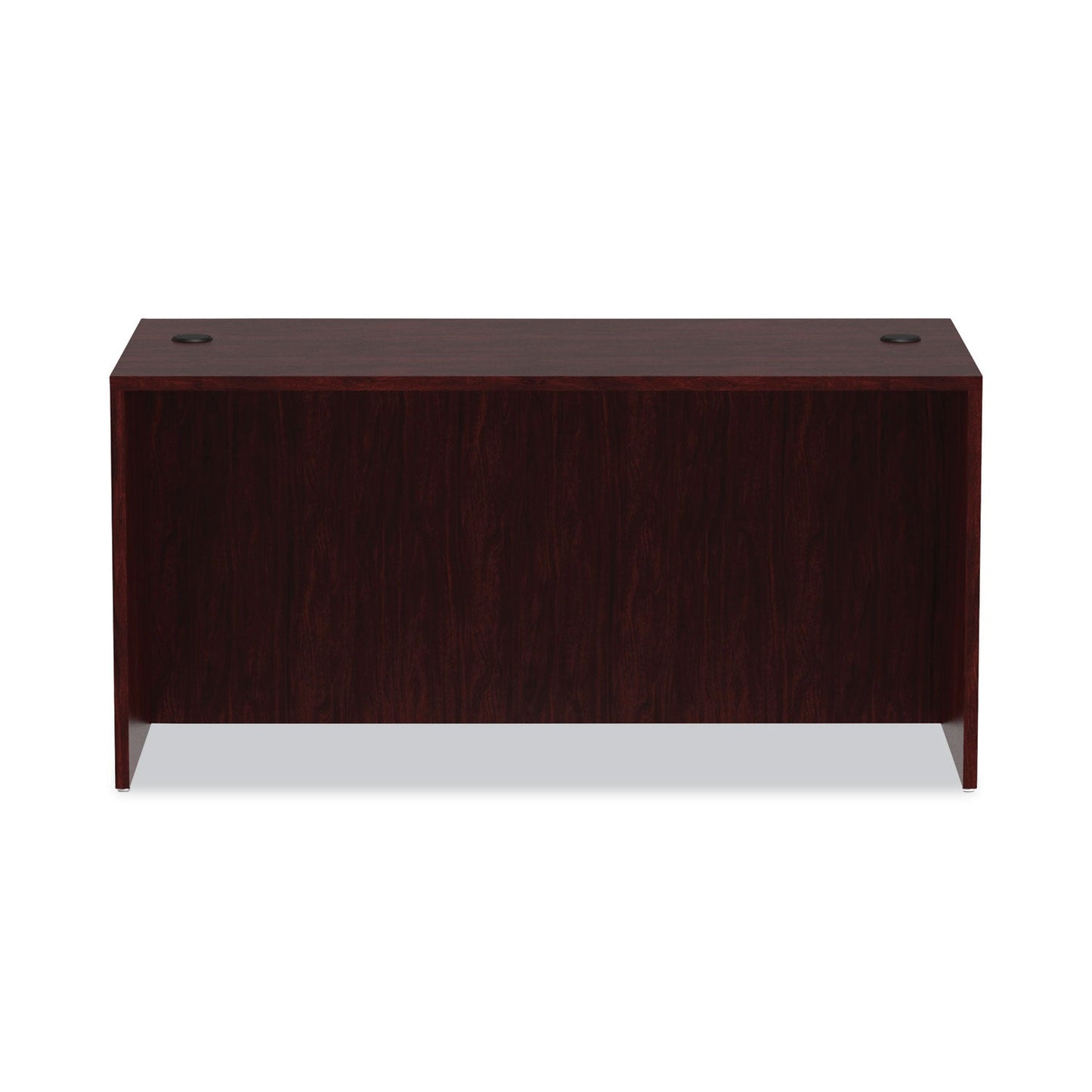 Alera Valencia Series Straight Front Desk Shell, 59.13" x 29.5" x 29.63", Mahogany