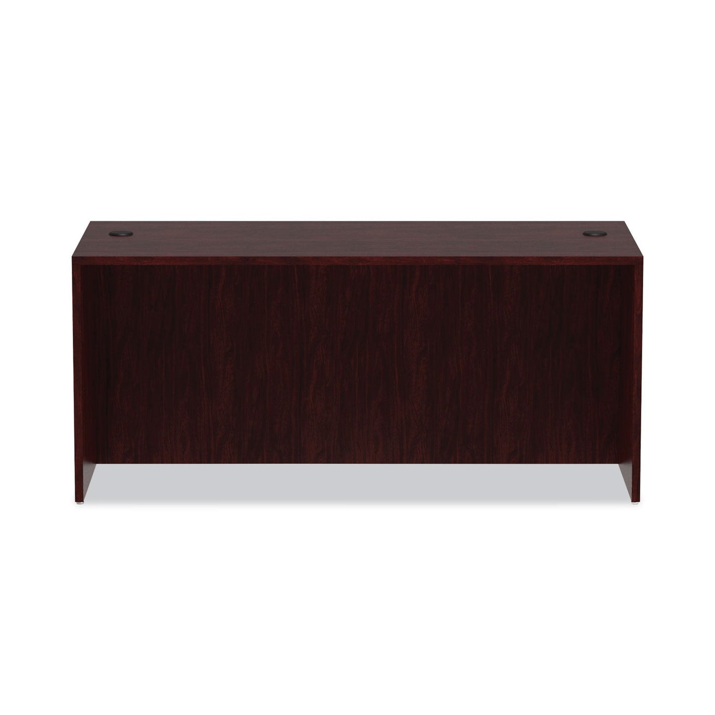 Alera Valencia Series Straight Front Desk Shell, 65" x 29.5" x 29.63", Mahogany