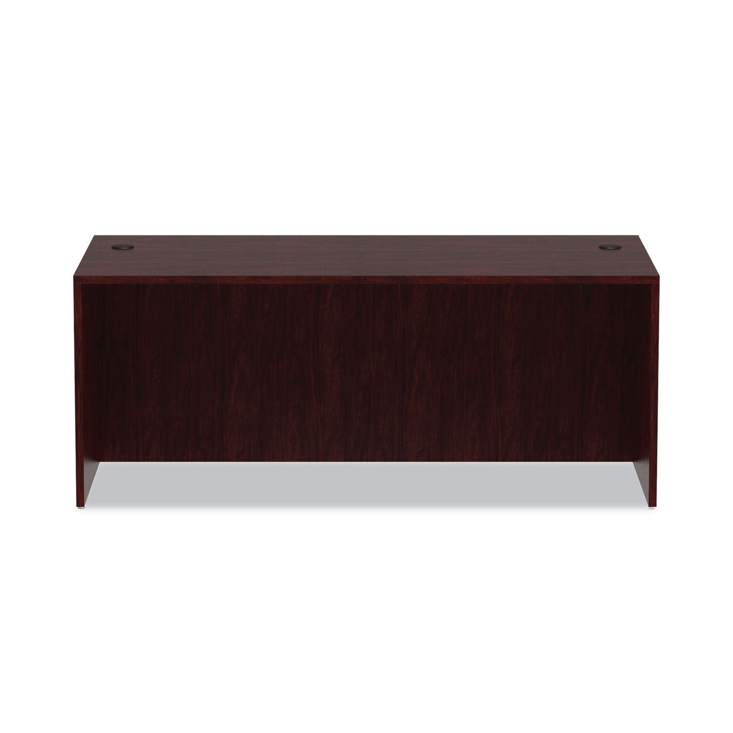 Alera Valencia Series Straight Front Desk Shell, 71" x 35.5" x 29.63", Mahogany