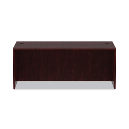 Alera Valencia Series Straight Front Desk Shell, 71" x 35.5" x 29.63", Mahogany