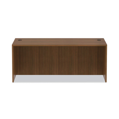 Alera Valencia Series Straight Front Desk Shell, 71" x 35.5" x 29.63", Modern Walnut