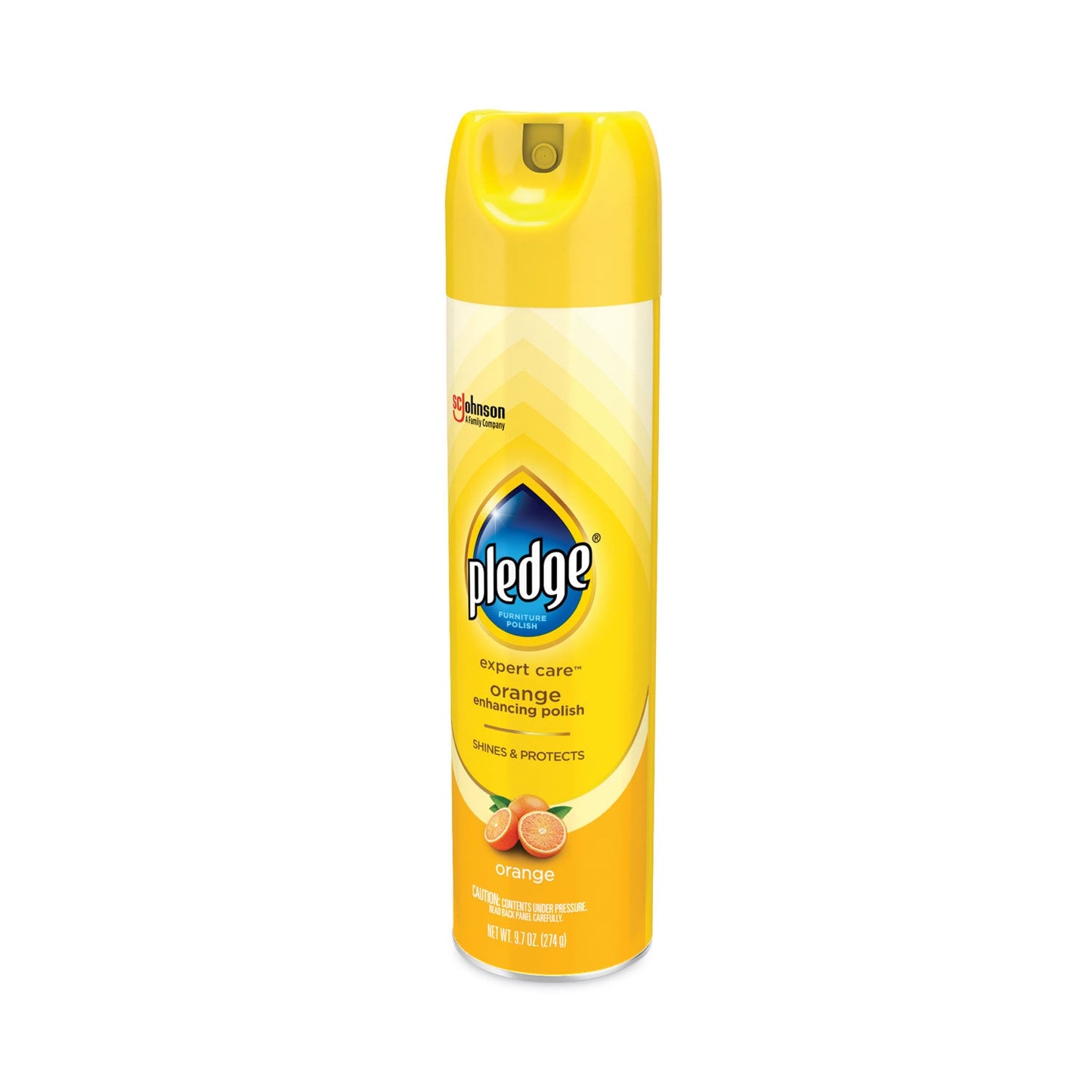 Pledge Furniture Polish, Orange Clean Scent, 9.7 oz Aerosol Spray