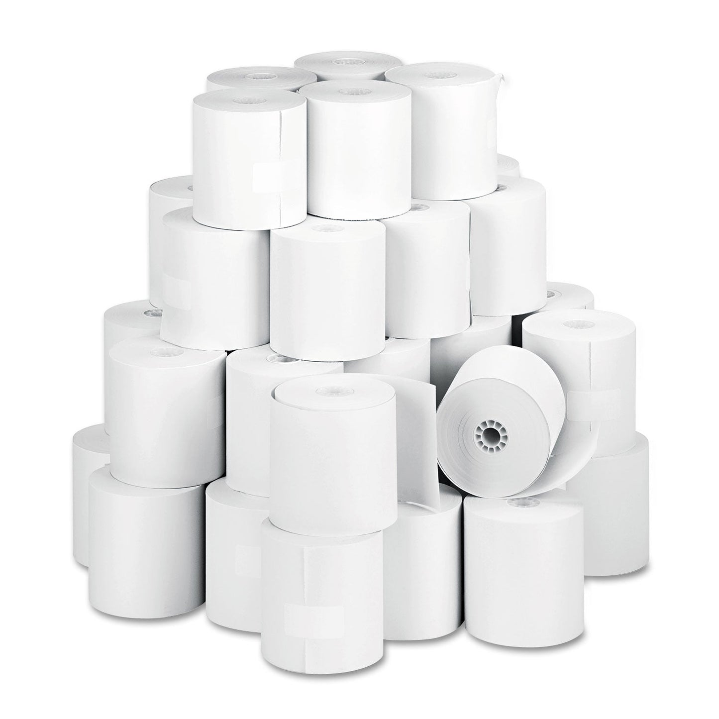 Iconex Impact Bond Paper Rolls, 3" x 150 ft, White, 50/Carton