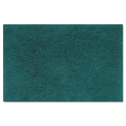 Boardwalk Medium Duty Scour Pad,  6 x 9, Green, 20/Carton