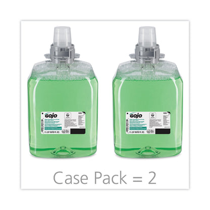 GOJO Green Certified Foam Hair and Body Wash, Cucumber Melon, 2,000 mL Refill, 2/Carton
