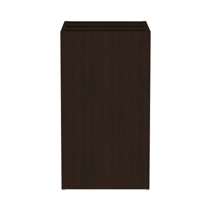 Alera Valencia Series Full Pedestal File, Left/Right, 3-Drawers: Box/Box/File, Legal/Letter, Espresso, 15.63" x 20.5" x 28.5"