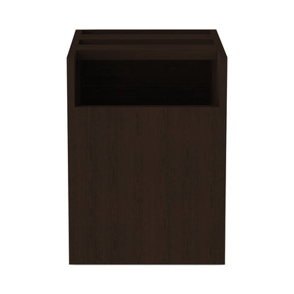 Alera Valencia Series Hanging Pedestal File, Left/Right, 2-Drawers: Box/File, Legal/Letter, Espresso, 15.63" x 20.5" x 19.25"