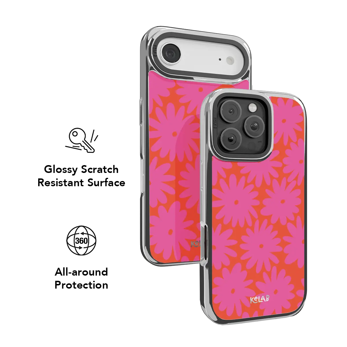 Sunflare Daisy | Pink Daisy Floral iPhone Case