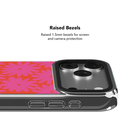 Sunflare Daisy | Pink Daisy Floral iPhone Case