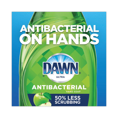 Dawn Ultra Antibacterial Dishwashing Liquid, Apple Blossom Scent, 38 oz Bottle, 8/Carton
