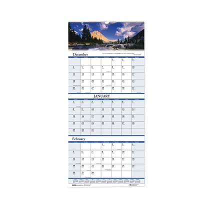 House of Doolittle Earthscapes Recycled 3-Month Vertical Wall Calendar, Scenic Landscapes Photography, 12.25 x 26, 14-Month (Dec-Jan): 2022-2024