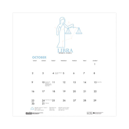 House of Doolittle Recycled Academic Zodiac Wall Calendar, 14 x 11, Multicolor Sheets,12-Month (Aug to July): 2023