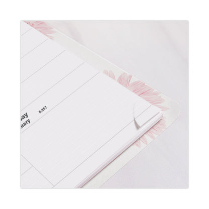 Brownline Essential Collection Weekly Appointment Book in Columnar Format, 11 x 8.5, Daisy Black/Pink Cover, 12-Month(Jan to Dec): 2023