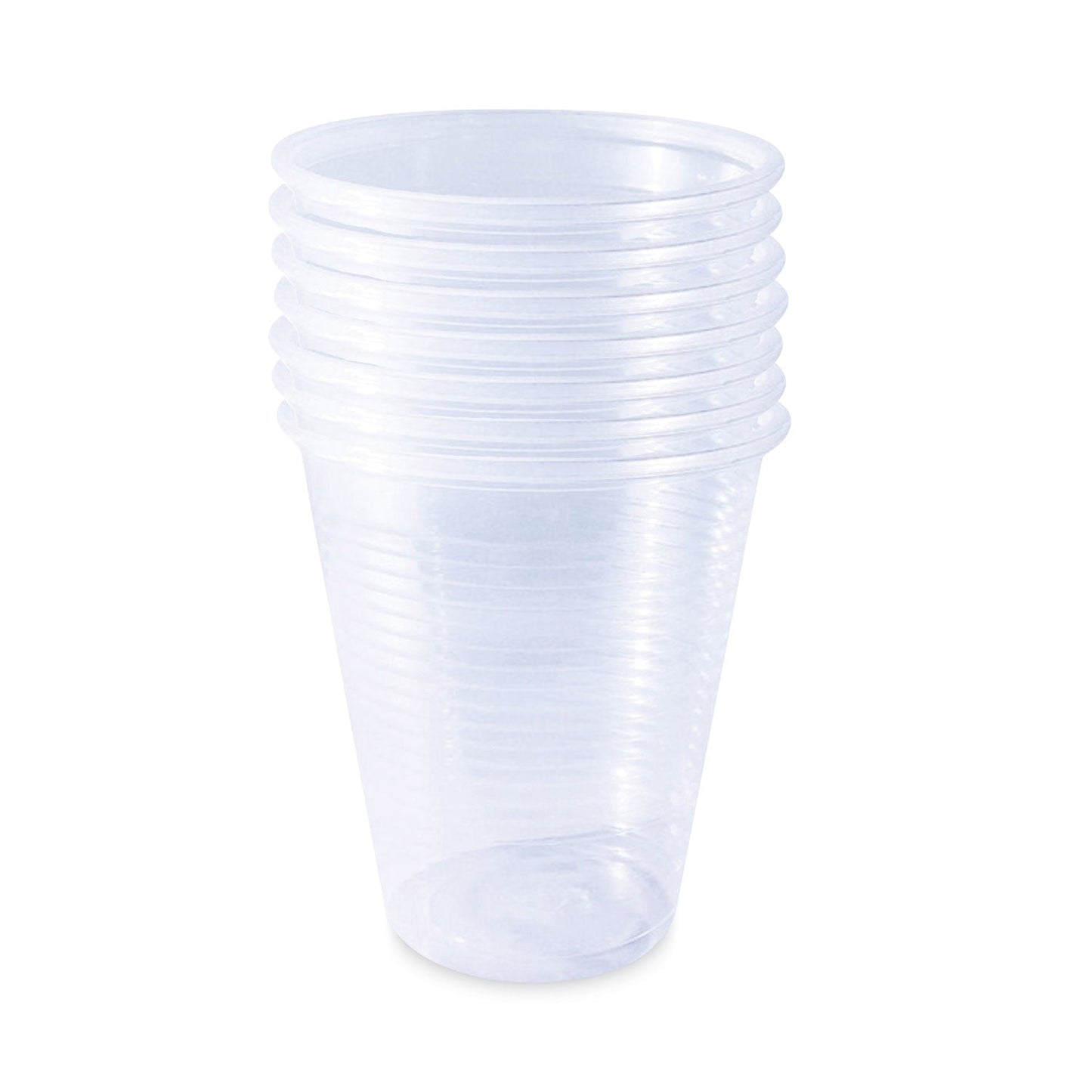 SupplyCaddy Translucent Cold Cups, 12 oz, Clear, 2,000/Carton