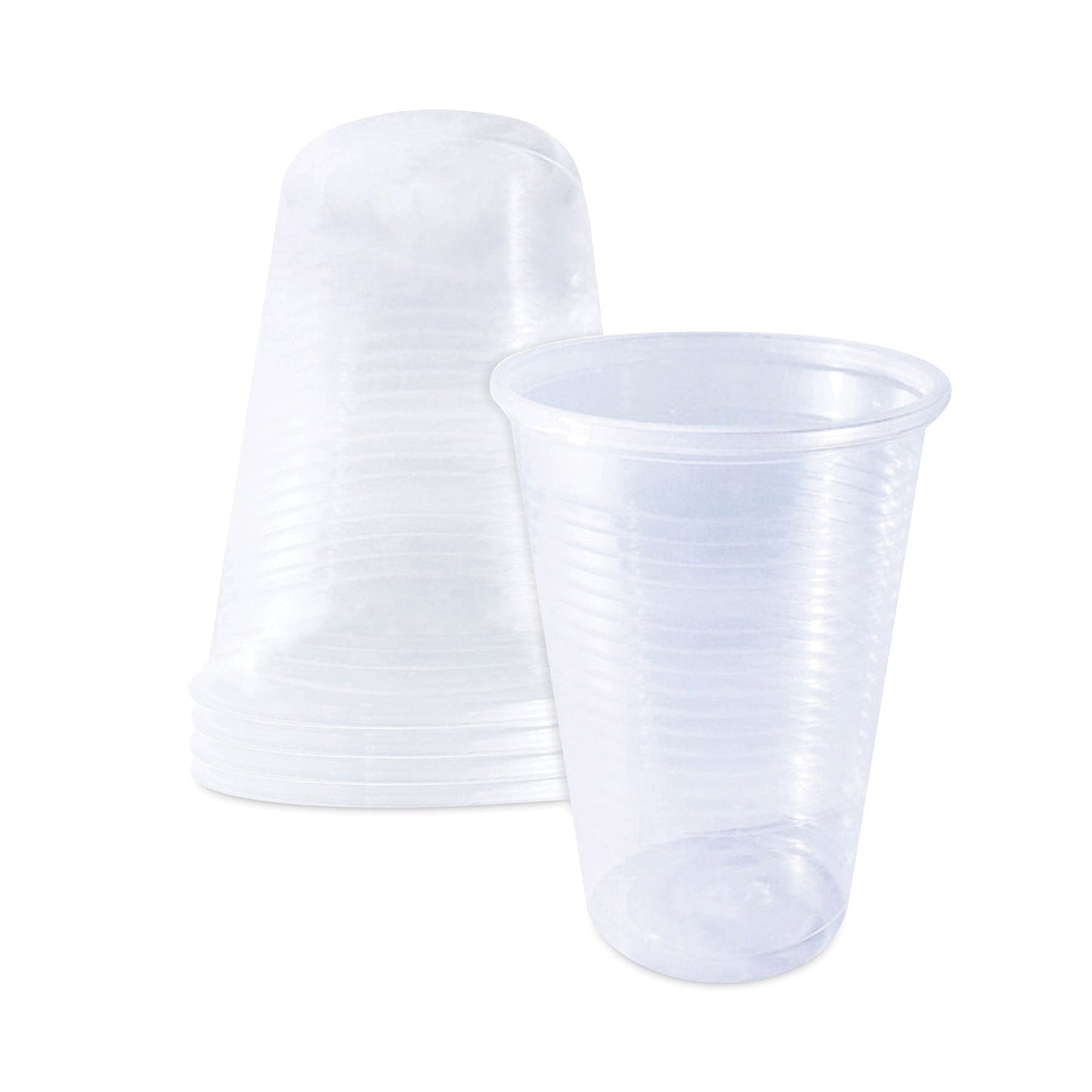SupplyCaddy Translucent Cold Cups, 12 oz, Clear, 2,000/Carton