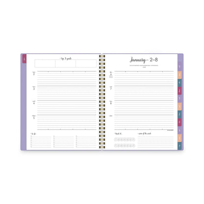 AT-A-GLANCE Harmony Weekly/Monthly Poly Planner, 8.75 x 7, Lilac Cover, 13-Month (Jan to Jan): 2023 to 2024
