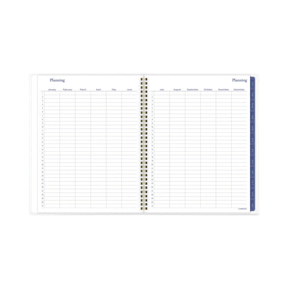 Cambridge Precious Weekly/Monthly Planner, Precious Floral Artwork, 11 x 8.5, Blue/Green/Pink Cover, 12-Month (Jan to Dec): 2023