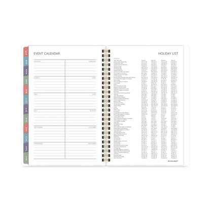 AT-A-GLANCE Badge Hand Drawn Geo Weekly/Monthly Planner, Badge Geo Artwork, 8.5x5.5, Blue/White Cover, 13-Month(Jan to Jan): 2023 to 2024