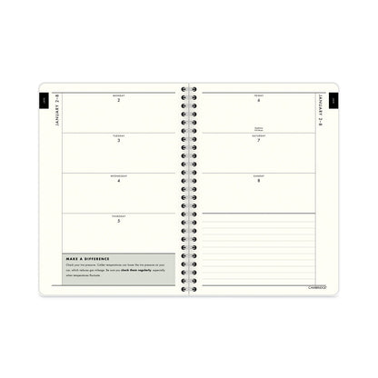 Cambridge GreenPath Weekly/Monthly Planner, GreenPath Artwork, 8.5 x 5.5, White/Green Cover, 12 Month (Jan to Jan): 2023