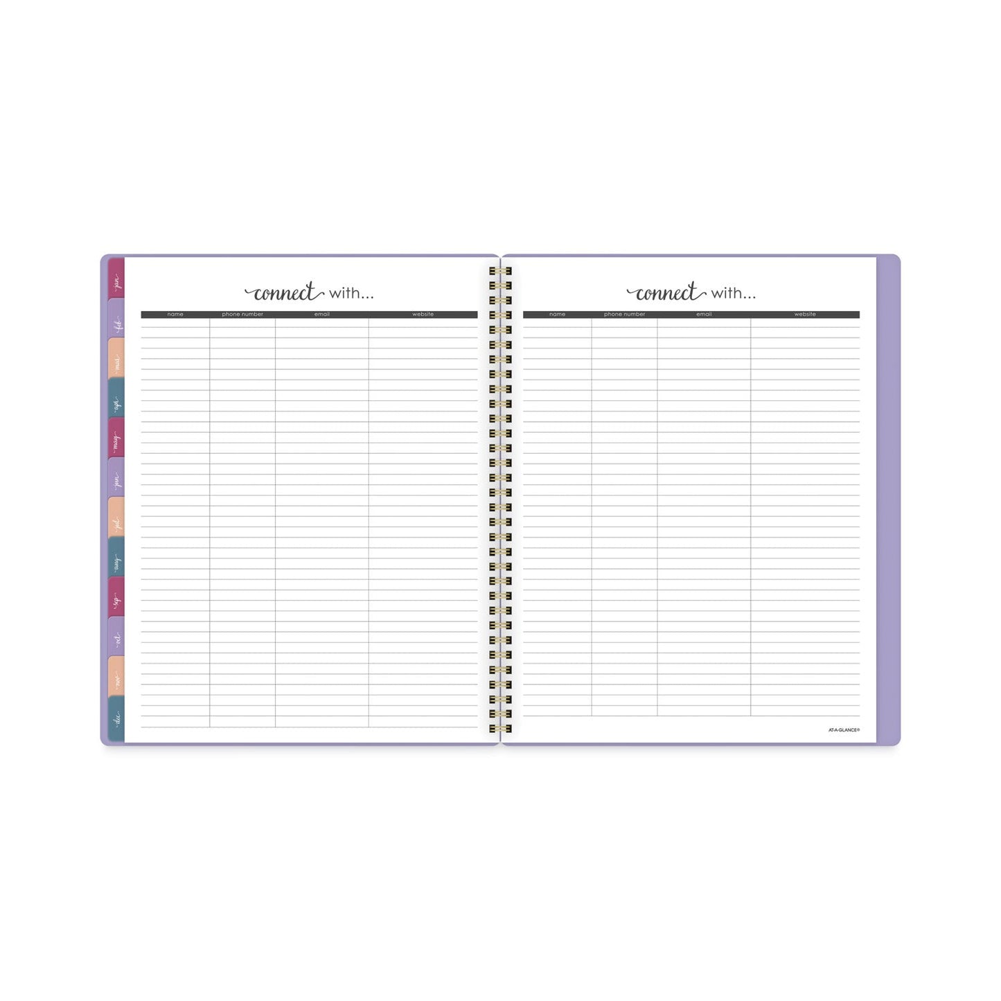 AT-A-GLANCE Harmony Weekly/Monthly Poly Planner, 11 x 8.5, Lilac Cover, 13-Month (Jan to Jan): 2023 to 2024