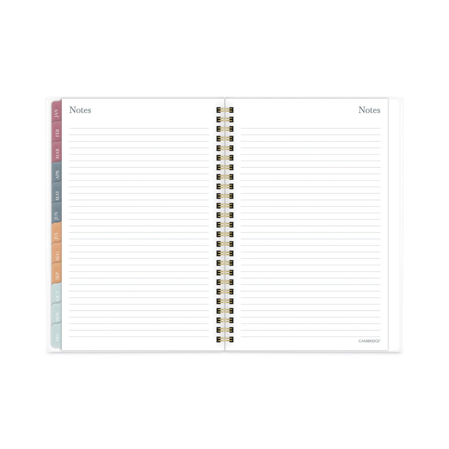Cambridge Blake Weekly/Monthly Planner, Blake Bold Stripe Artwork, 8.5 x 5.5, Cream/Blue/Brown Cover, 12-Month (Jan to Dec): 2023