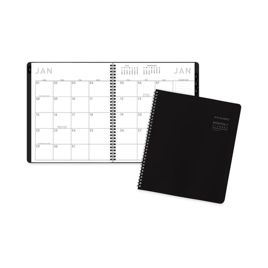 AT-A-GLANCE Contemporary Lite Monthly Planner, Contemporary Lite Artwork, 11 x 9, Black Cover, 12-Month (Jan to Dec): 2023