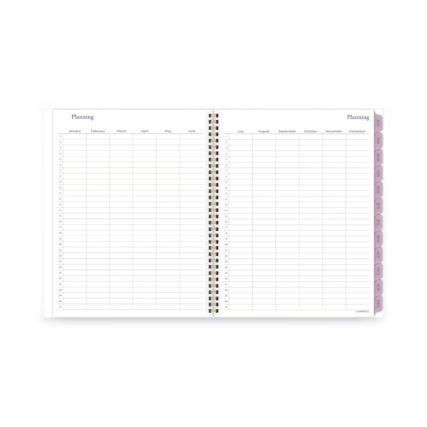 Cambridge Summer Garden Weekly/Monthly Planner, Summer Garden Artwork, 11.8.5 x 5, Blue/Green/Purple Cover, 12-Month (Jan to Dec): 2024