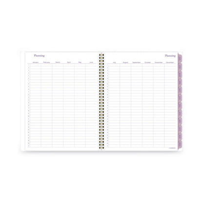Cambridge Summer Garden Weekly/Monthly Planner, Summer Garden Artwork, 11.8.5 x 5, Blue/Green/Purple Cover, 12-Month (Jan to Dec): 2024