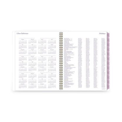 Cambridge Summer Garden Weekly/Monthly Planner, Summer Garden Artwork, 11.8.5 x 5, Blue/Green/Purple Cover, 12-Month (Jan to Dec): 2024