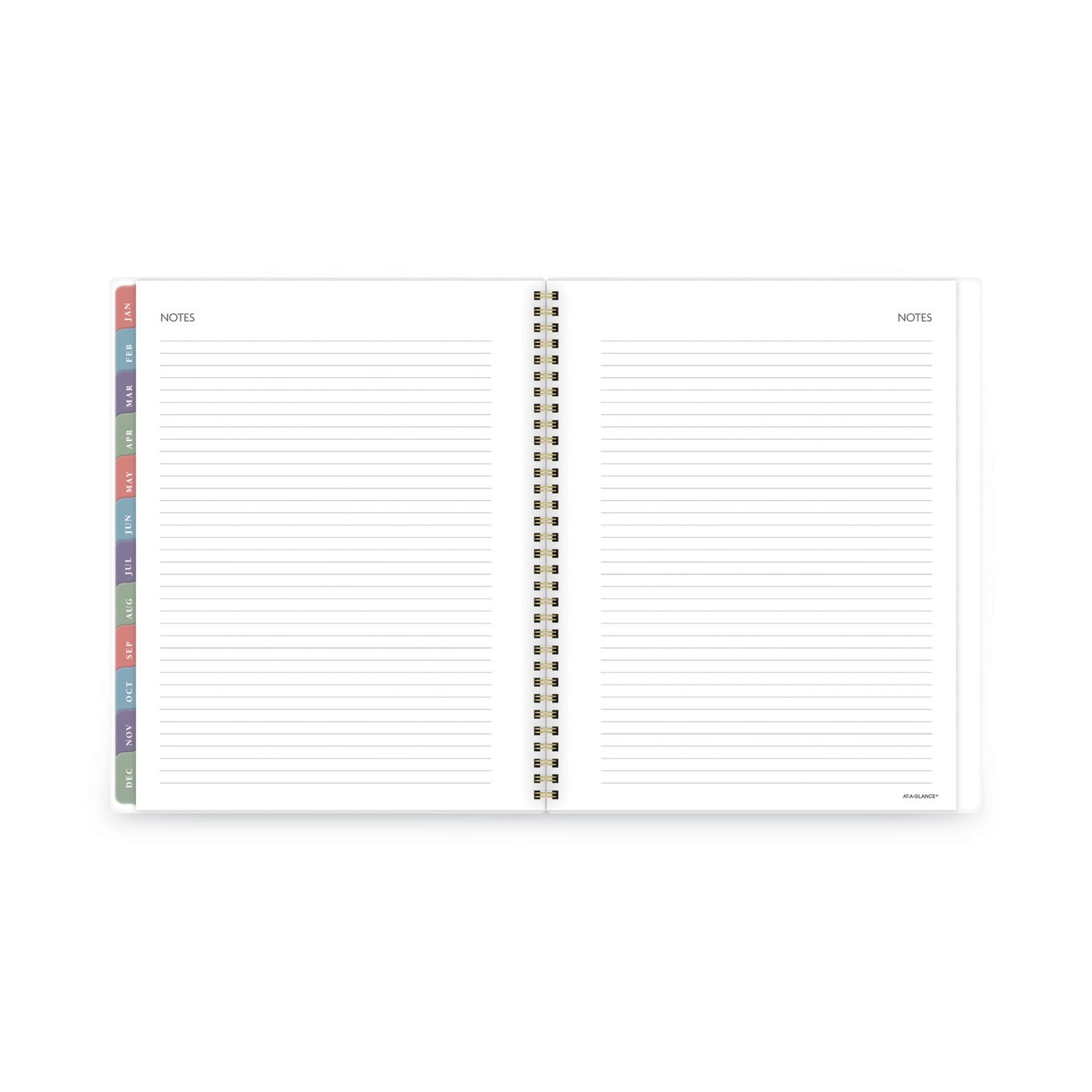 AT-A-GLANCE Badge Floral Weekly/Monthly Planner, Badge Floral Artwork, 11x8.5, Blue/Green/Pink Cover, 13-Month(Jan to Jan): 2023 to 2024