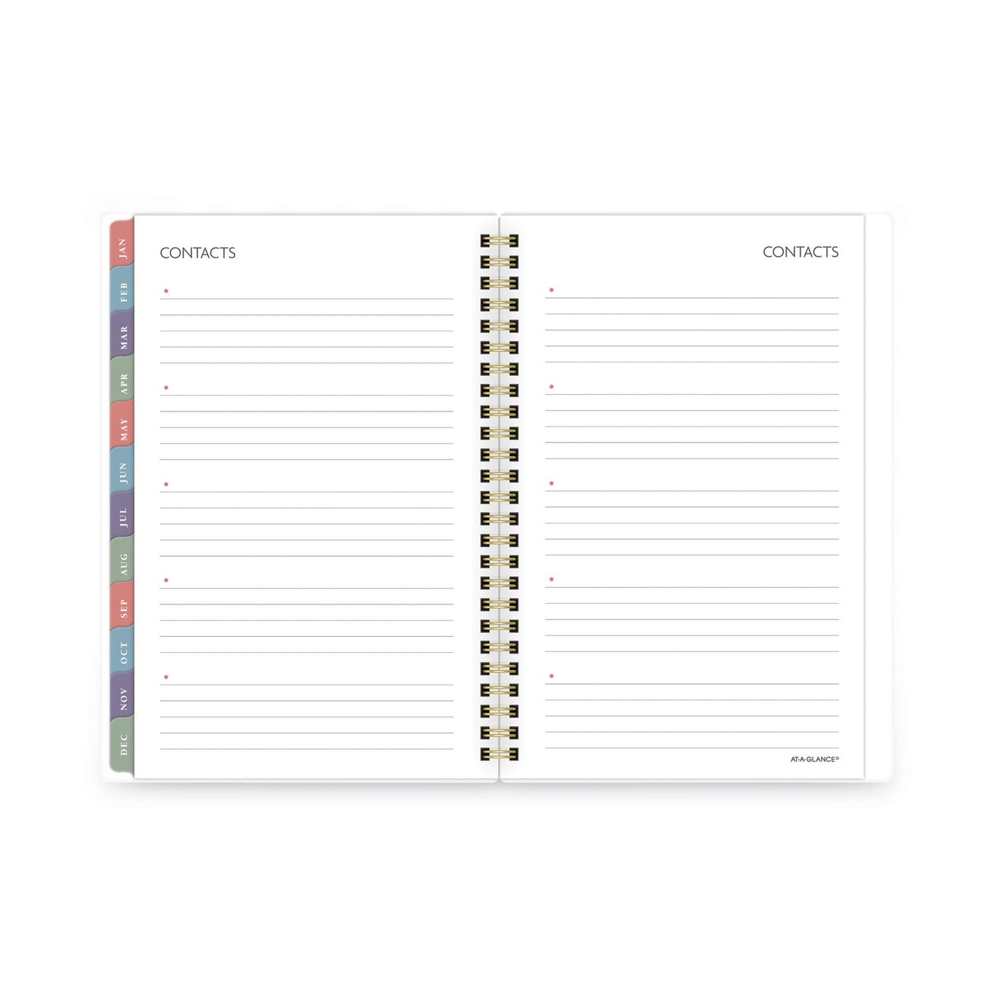 AT-A-GLANCE Badge Hand Drawn Geo Weekly/Monthly Planner, Badge Geo Artwork, 8.5x5.5, Blue/White Cover, 13-Month(Jan to Jan): 2023 to 2024