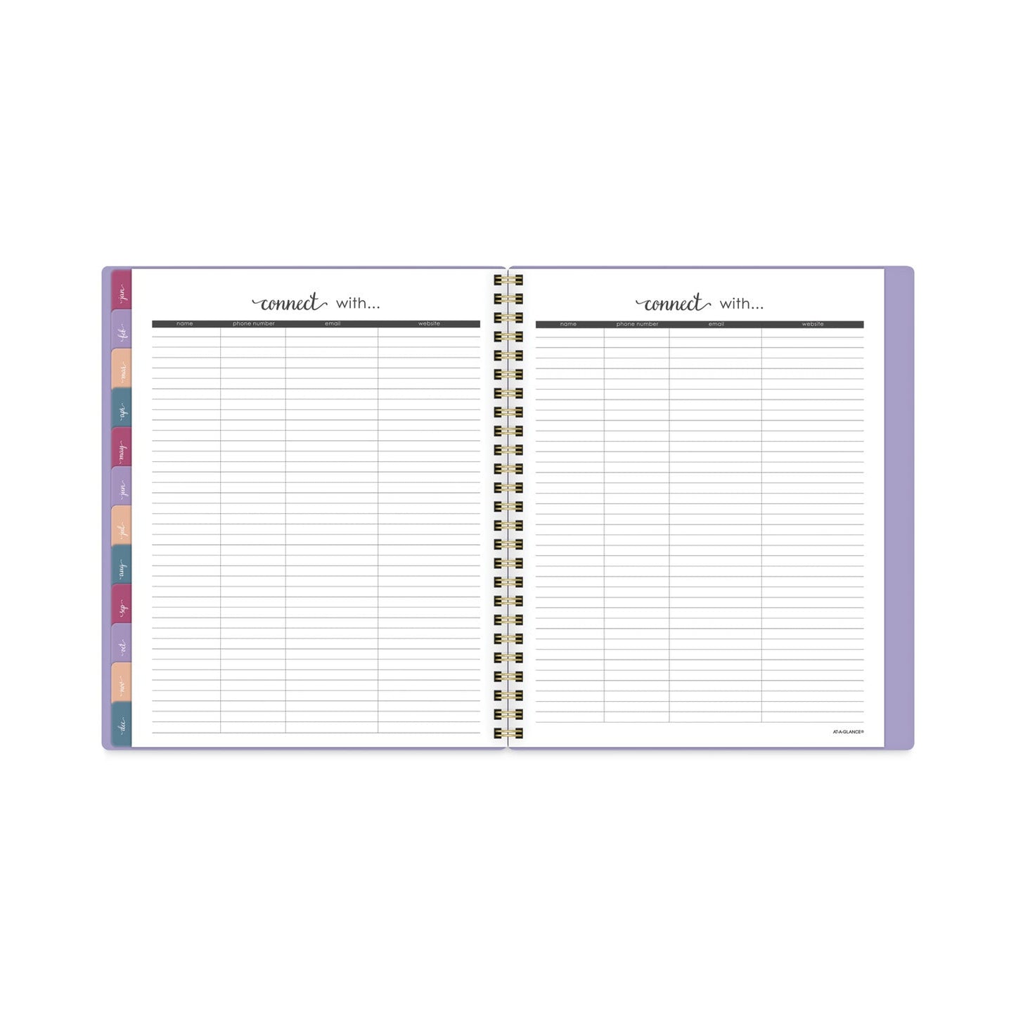 AT-A-GLANCE Harmony Weekly/Monthly Poly Planner, 8.75 x 7, Lilac Cover, 13-Month (Jan to Jan): 2023 to 2024