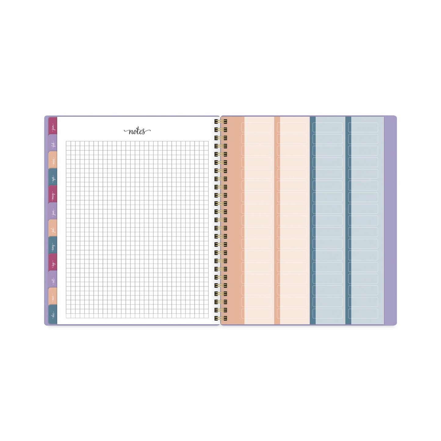 AT-A-GLANCE Harmony Weekly/Monthly Poly Planner, 8.75 x 7, Lilac Cover, 13-Month (Jan to Jan): 2023 to 2024