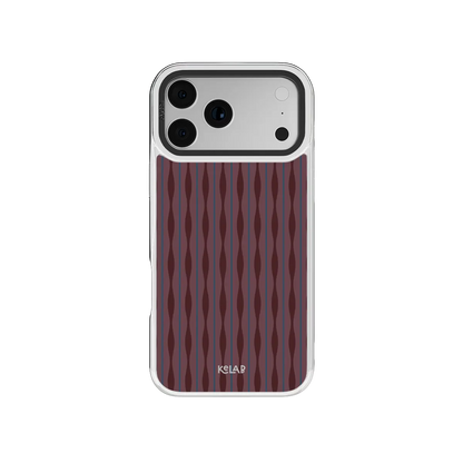 Mulberry | Burgundy Wavy Textured iPhone Case
