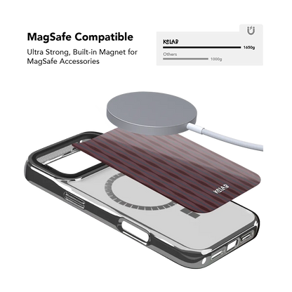 Mulberry | Burgundy Wavy Textured iPhone Case
