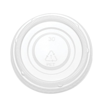 SupplyCaddy Portion Cup Lids, Fits 2 oz Portion Cups, Clear, 2,500/Carton