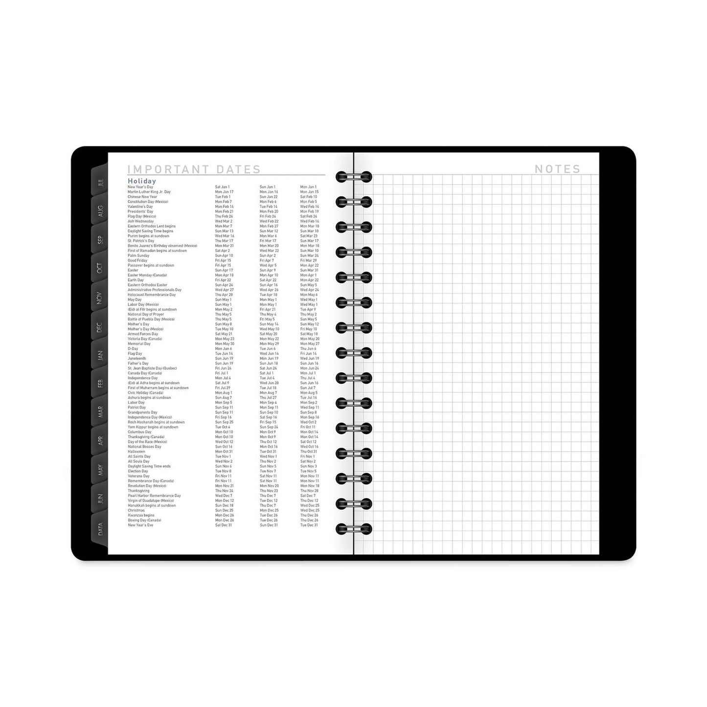 AT-A-GLANCE Contemporary Academic Planner, 8 x 4.88, Black Cover, 12-Month (July to June): 2022 to 2023