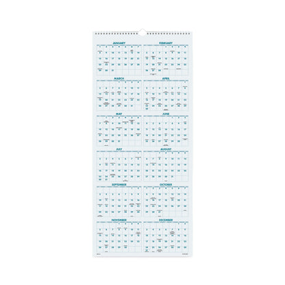 AT-A-GLANCE Scenic Three-Month Wall Calendar, Scenic Landscape Photography, 12 x 27, White Sheets, 14-Month (Dec to Jan): 2022 to 2024