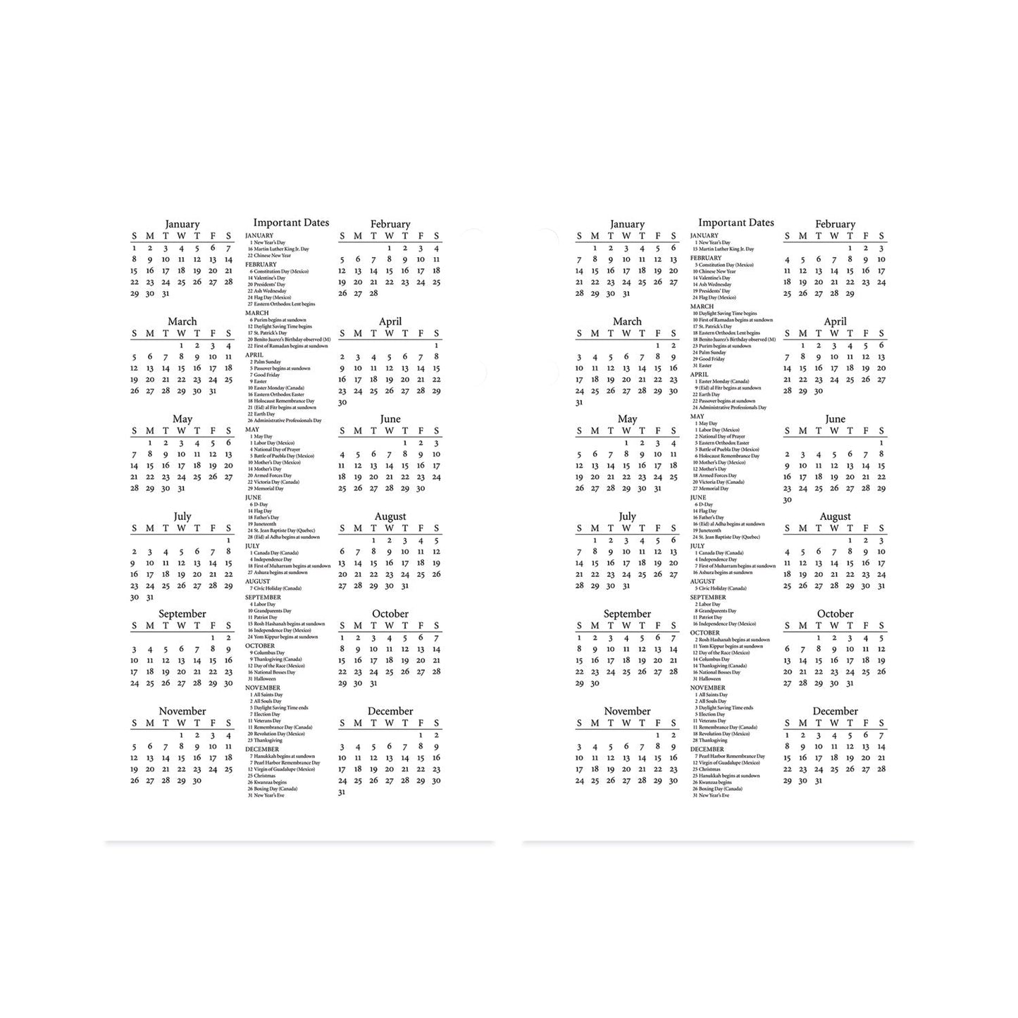 AT-A-GLANCE Photographic Desk Calendar Refill, Nature Photography, 3.5 x 6, White/Multicolor Sheets, 2023