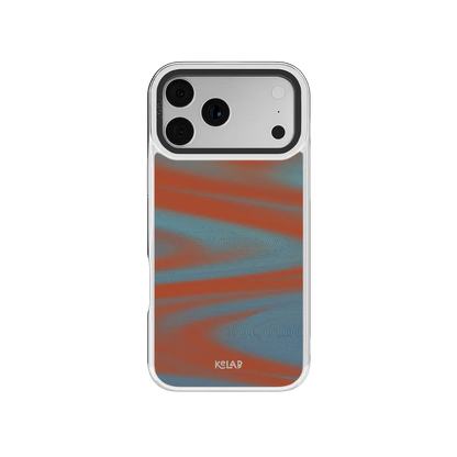 Aalto | Y2K Orange Abstract Wave iPhone Case