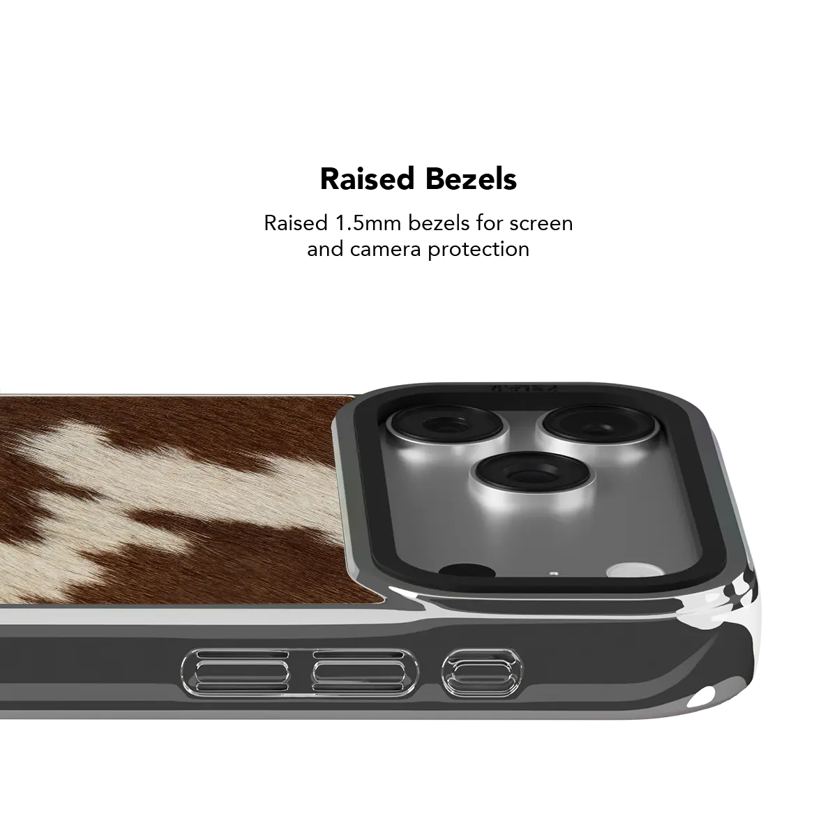 Rodeo Drive | Brown Cow Print iPhone Case