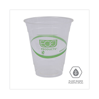 Eco-Products GreenStripe Renewable and Compostable Cold Cups Convenience Pack, 12 oz, Clear, 50/Pack