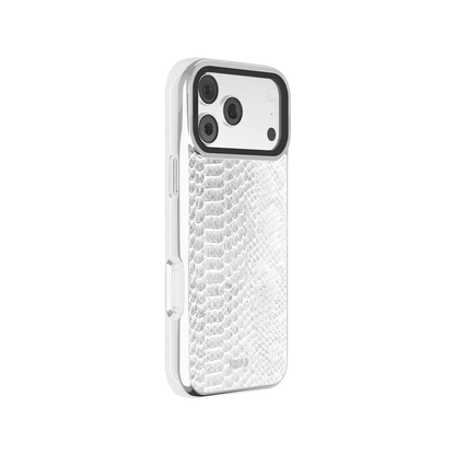White Venom | Snake Skin Print iPhone Case
