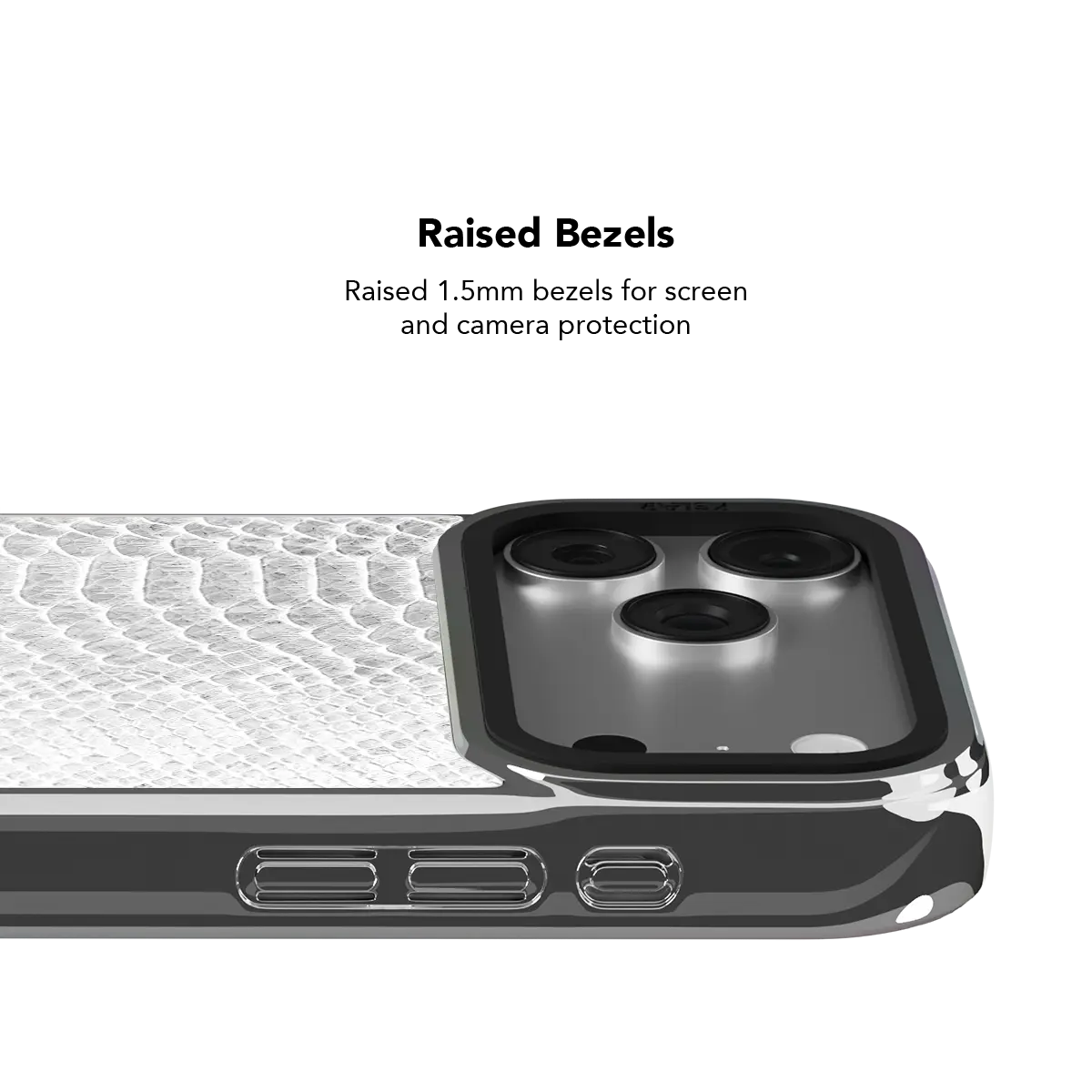 White Venom | Snake Skin Print iPhone Case