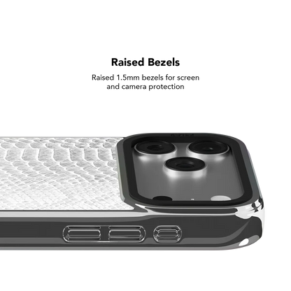 White Venom | Snake Skin Print iPhone Case