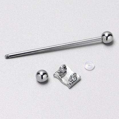 14G Patriotic Flag Industrial Barbell 38mm