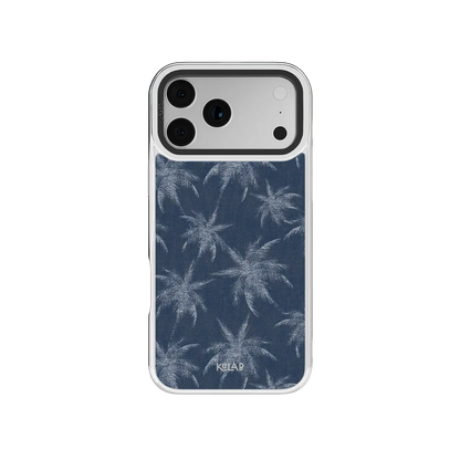 Denim Tree | Blue Patterned iPhone Case